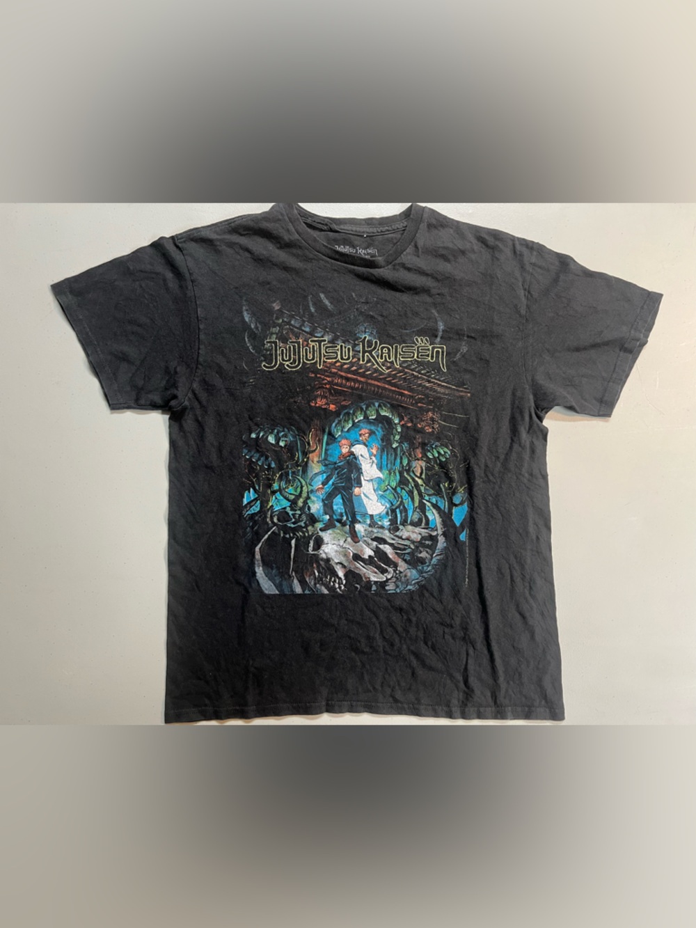 Jujutsu Kaisen Anime Tee Women’s M Black Crunchyroll Graphic Shirt